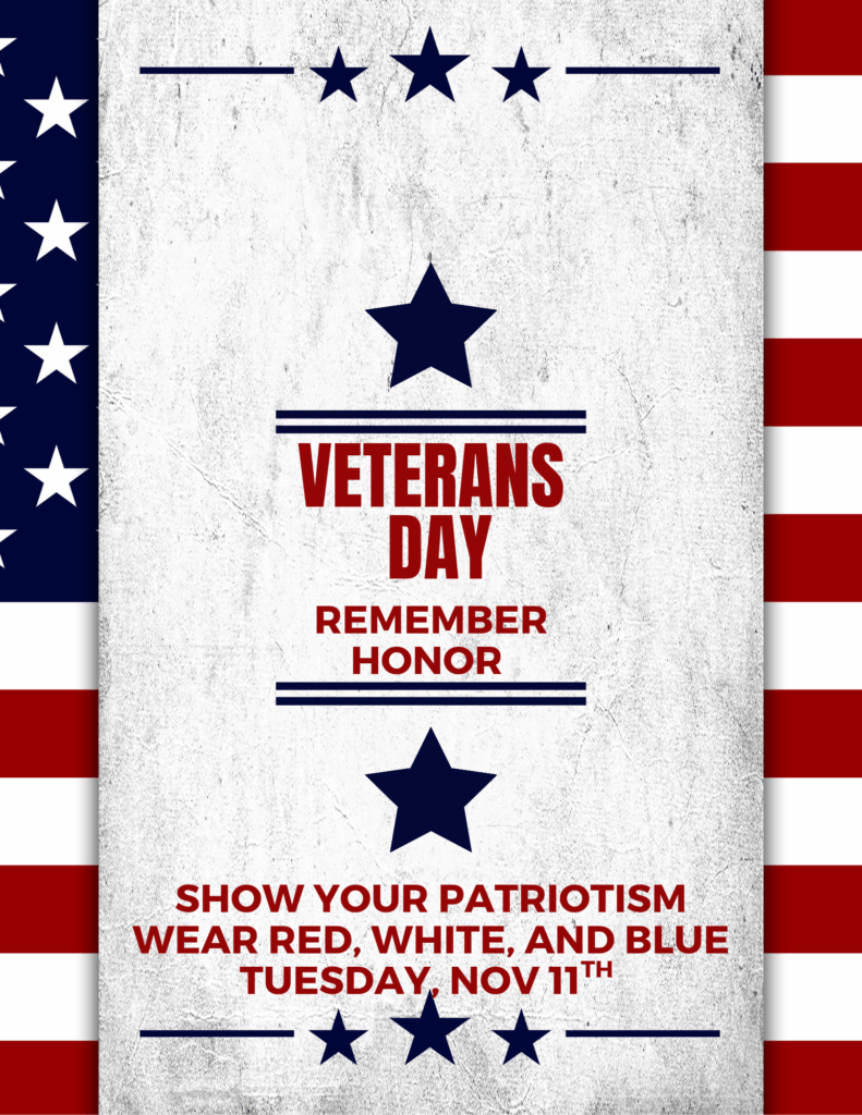 Wear red, white and blue. 